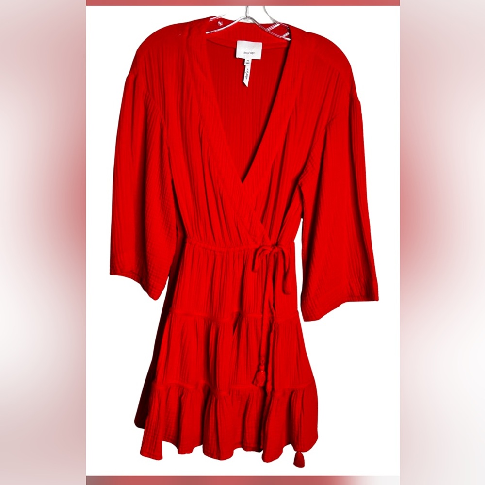 Cinq à Sept Vibrant Red Women's Robe